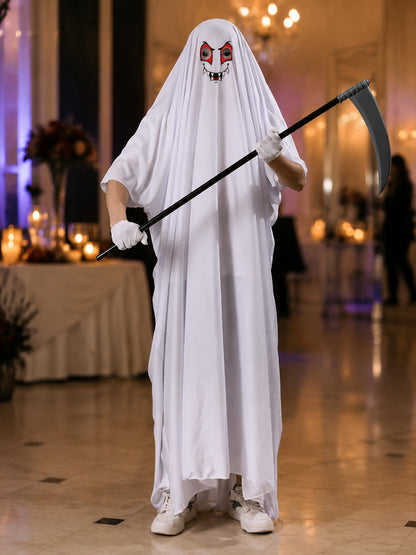 Ghost Costume with Long Cape and Scythe lifestyle view