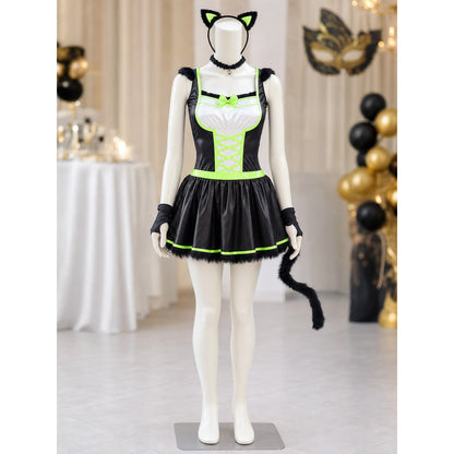 Cat Cosplay Costume with Ears and Tail