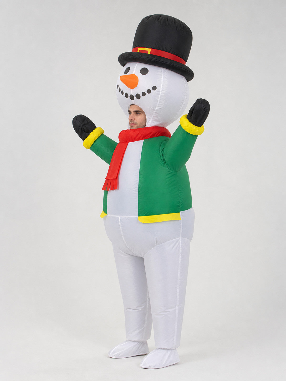 Inflatable Snowman Costume for Holiday Events and Parades
