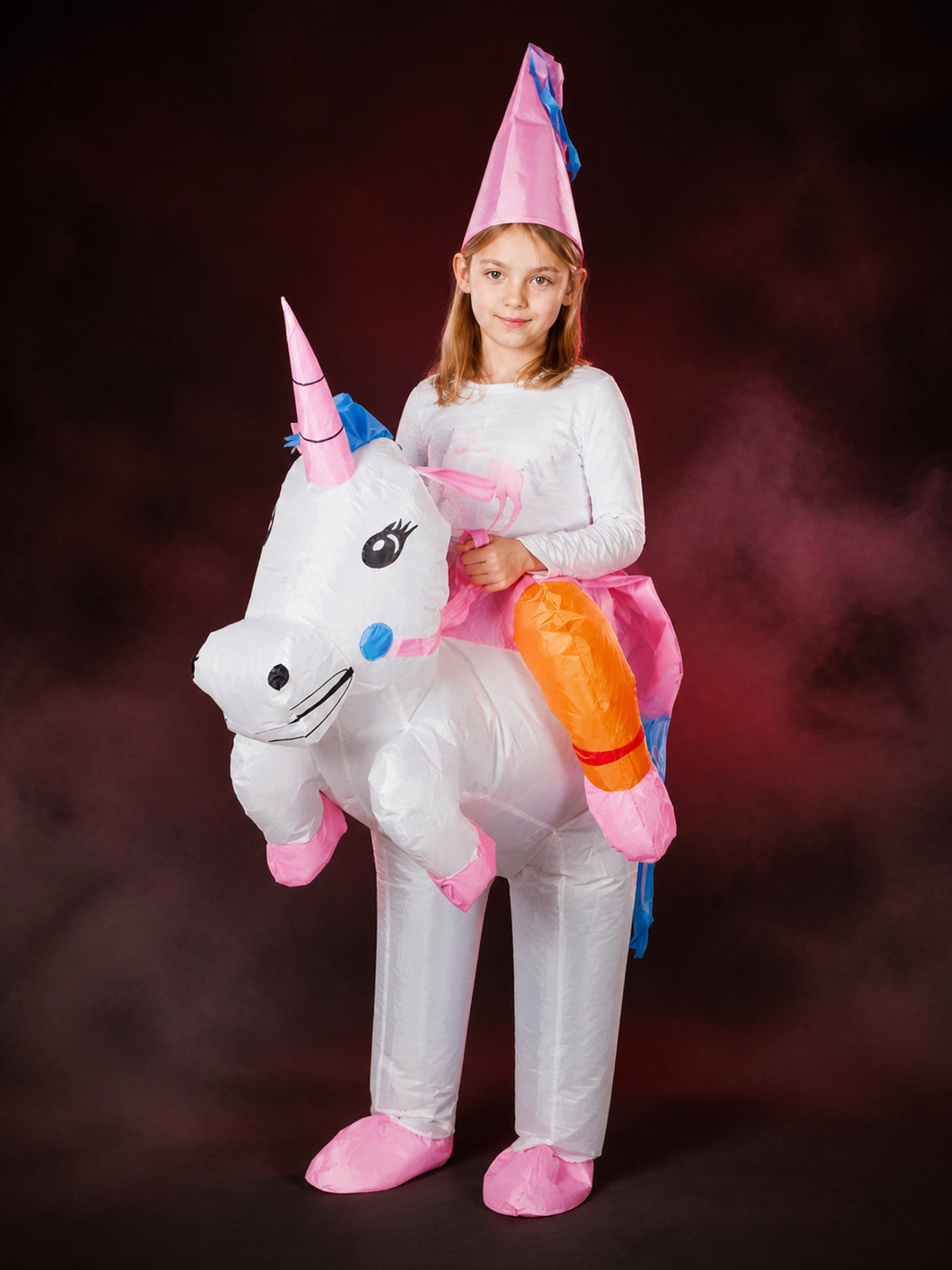 Kids Inflatable Unicorn Costume Jumpsuit, Halloween Party Outfit main product view