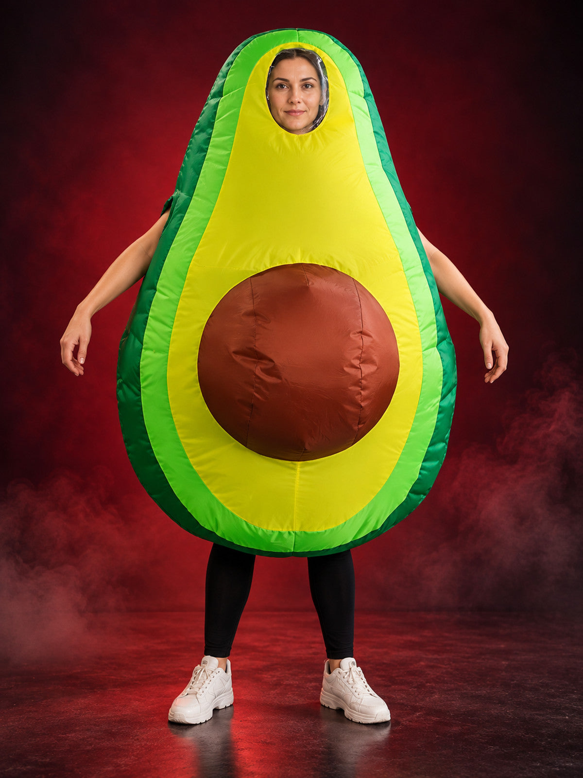 Inflatable Avocado Costume Green with Fan