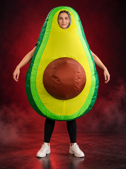 Inflatable Avocado Costume Green with Fan