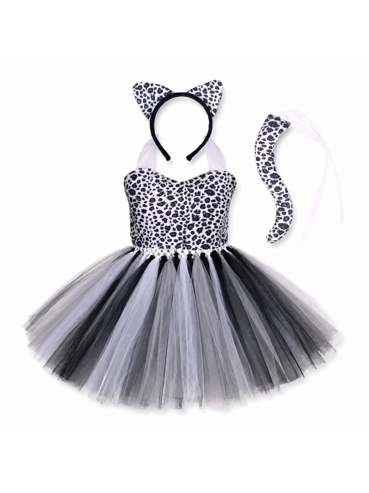 Baby Girls Halloween Animal Cosplay Costume Kids Forest Theme Giraffe Cows Tiger