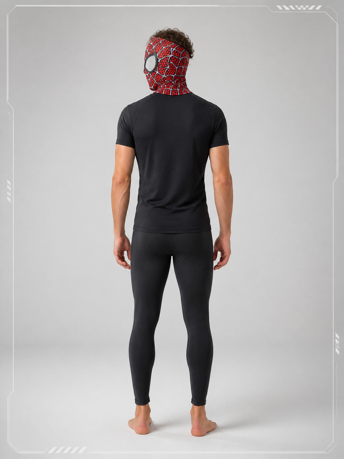 Red and Black Superhero Carnival Mask