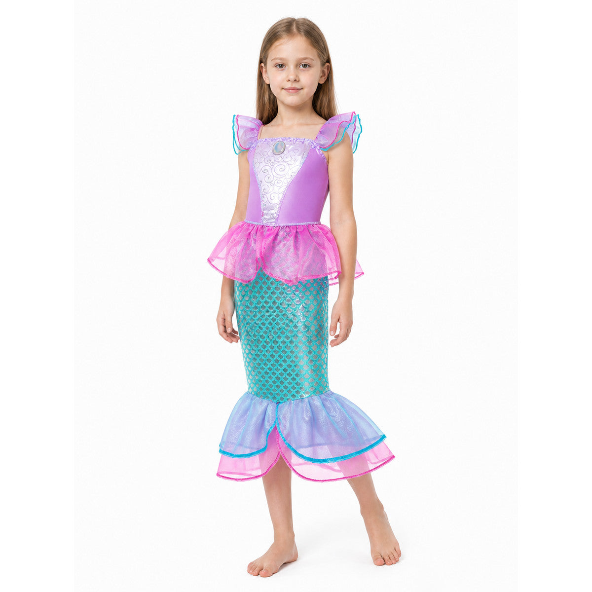 Mermaid Dress with a Layered Skirt for Costumes Costume Dresses detail