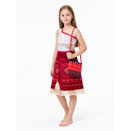 Moana Children's Costume Dress with Fringe Costume Dresses detail