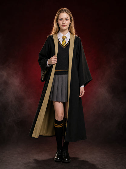 Hufflepuff Hooded Robe for Role-Playing Games and Halloween main product view