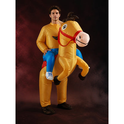 Inflatable Horse Costume for Kids and Adults, Funny Halloween Party Outfit main product view