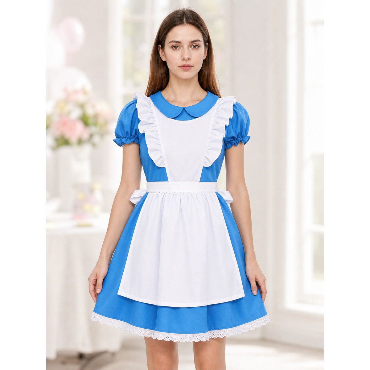 Alice Blue and White Costume Dress with Accessories lifestyle view