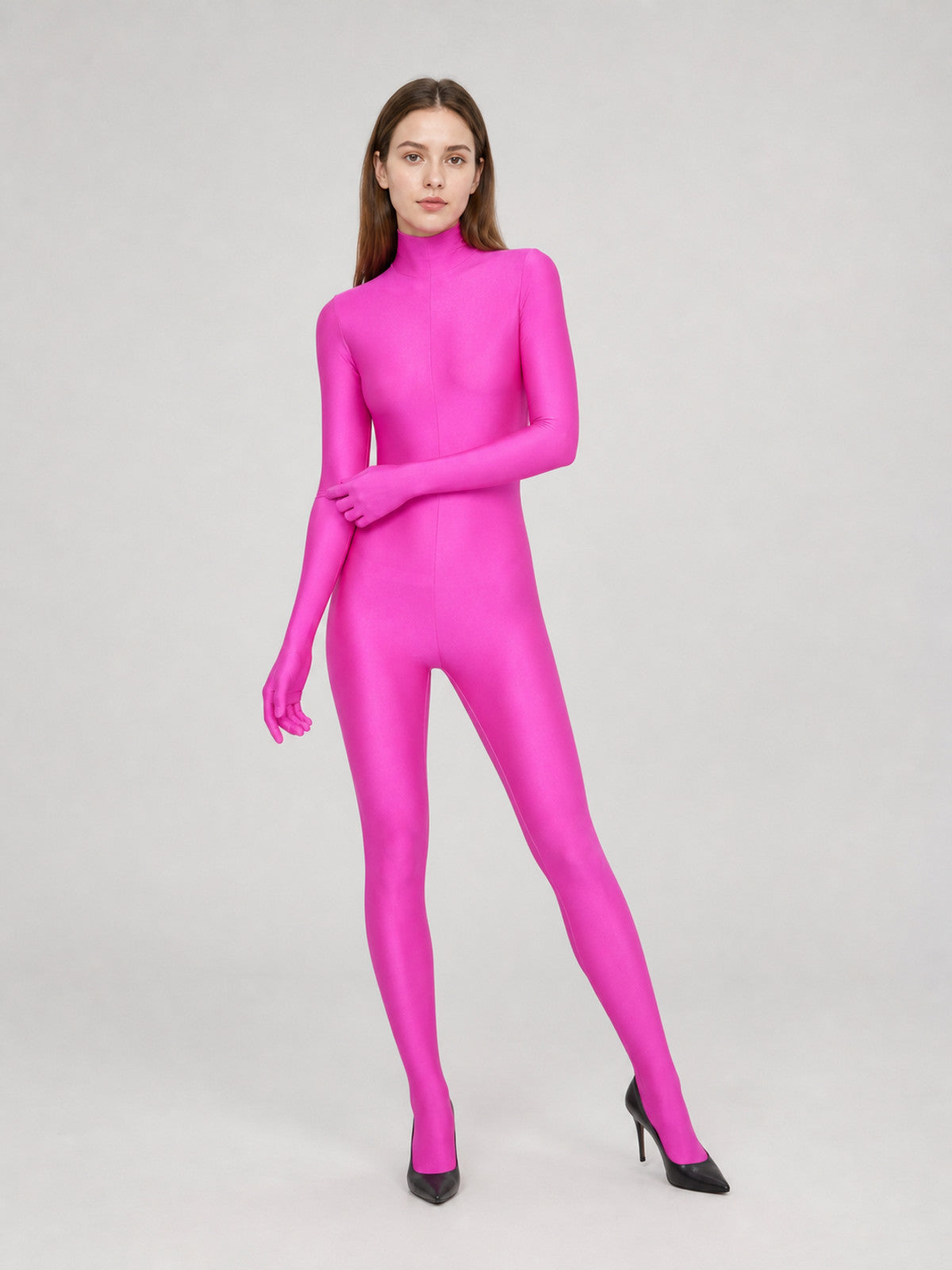 Pink Hooded Morph Costume for Performances Costumes detail