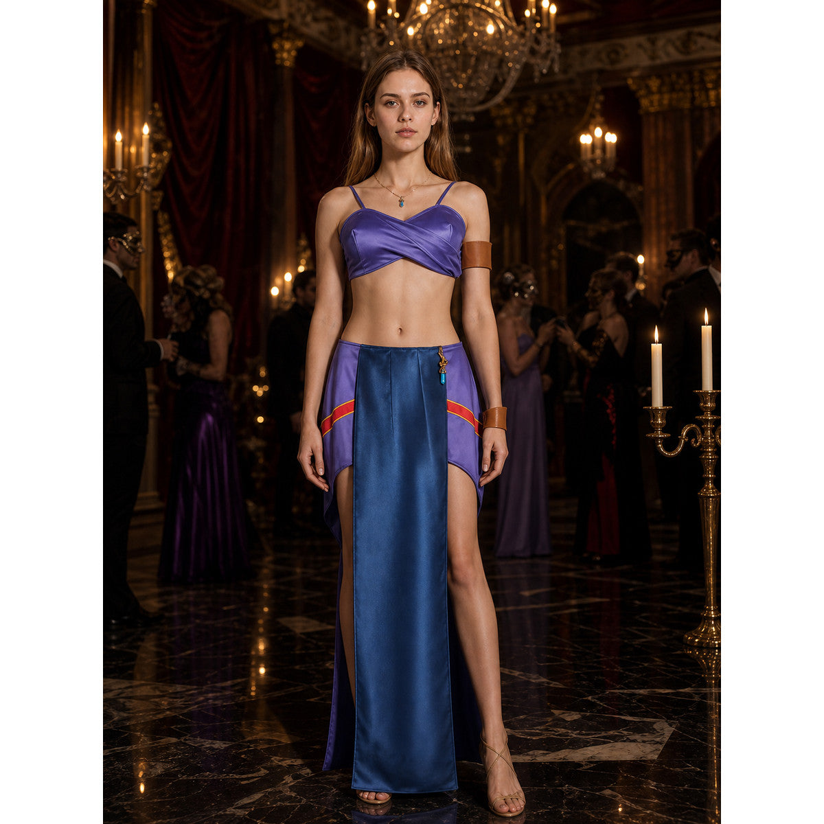 Princess Kida Cosplay Costume Set from Atlantis: The Lost Empire - Two-Piece Costumes detail