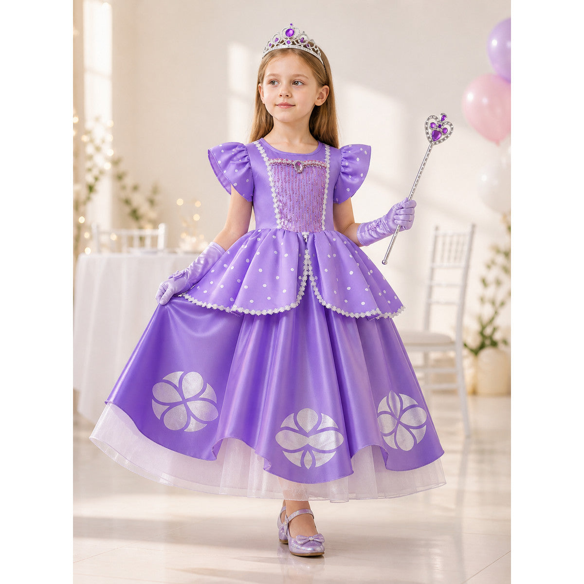 Purple Princess Carnival Costume for Halloween
