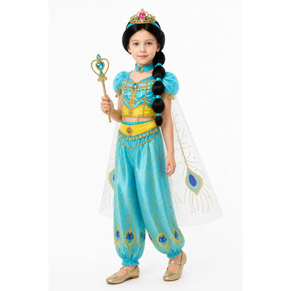 Children's Jasmine Carnival Costume with Cape Costume Capes detail
