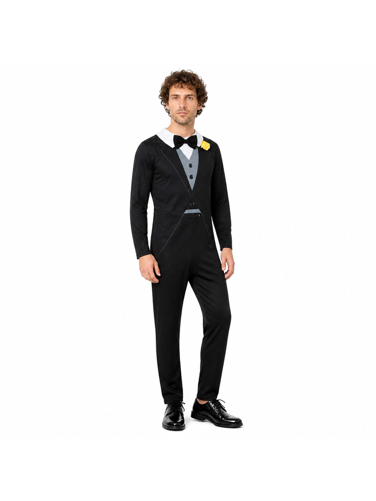 Nick Cosplay Jumpsuit, Tuxedo with Bow Tie