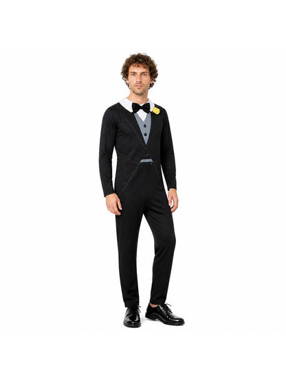 Nick Cosplay Jumpsuit, Tuxedo with Bow Tie