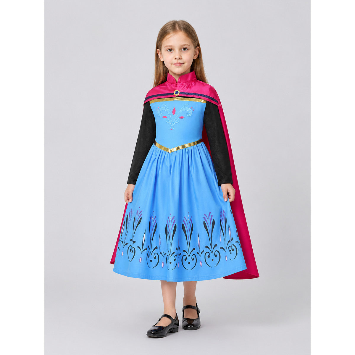 Children’s Elsa Princess Costume with Cape for Parties product detail