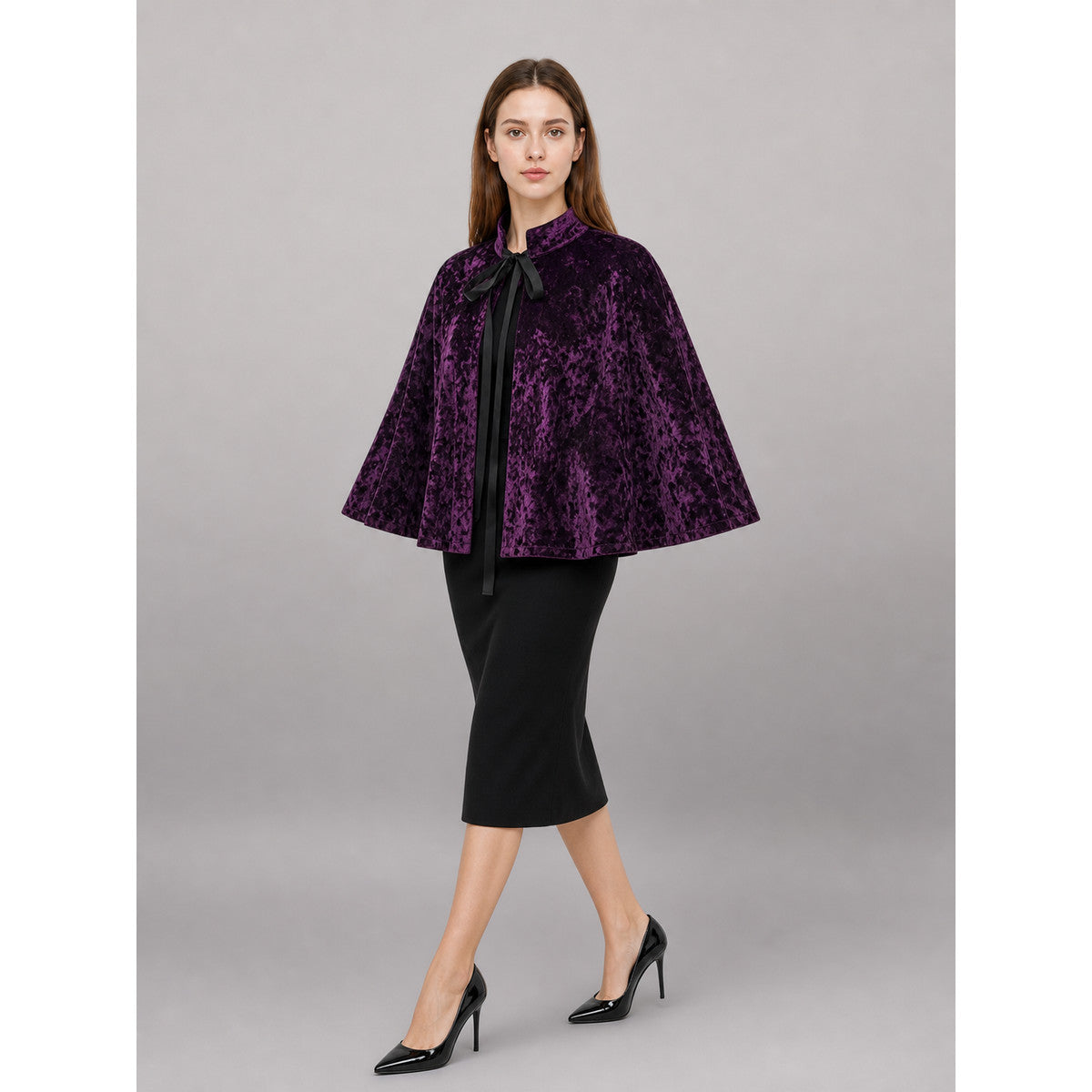 Purple Carnival Cape with Black Accents occasion guide