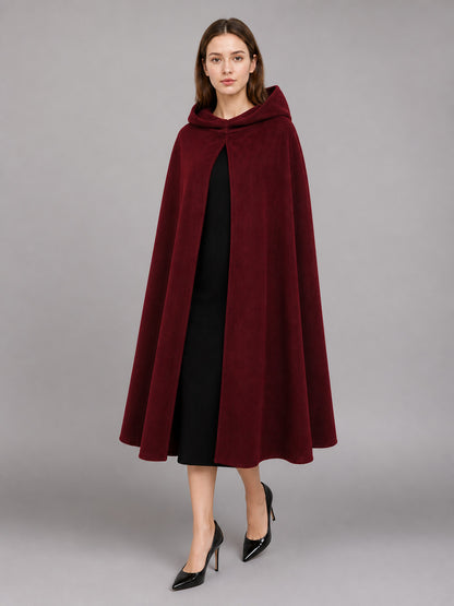 Long Burgundy Hooded Carnival Cloak occasion guide