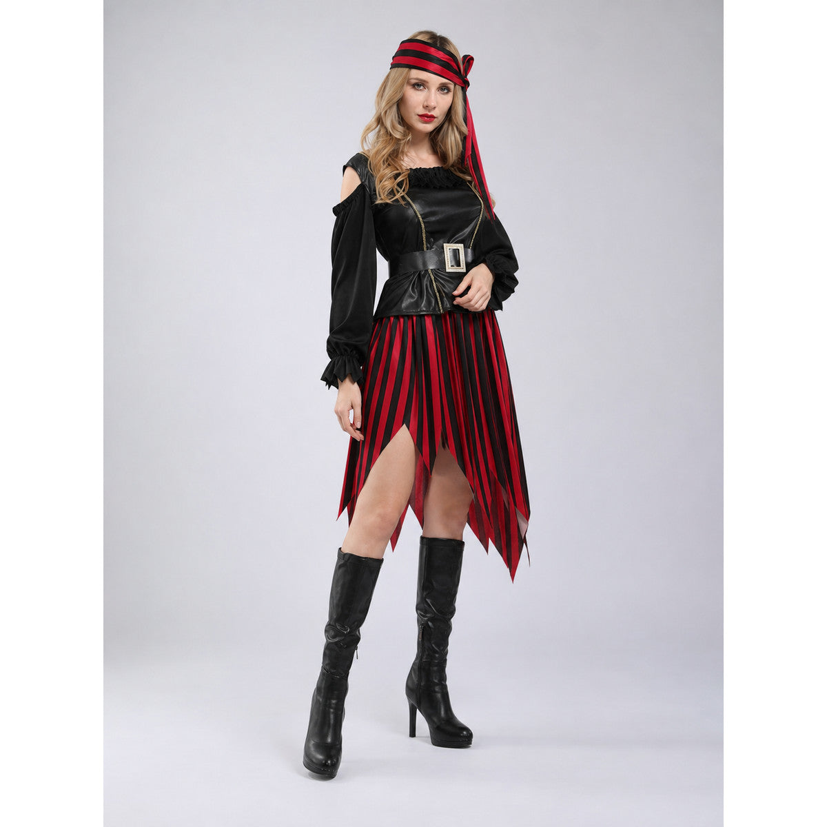 Pirate Halloween Costume with Sword and Belt lifestyle