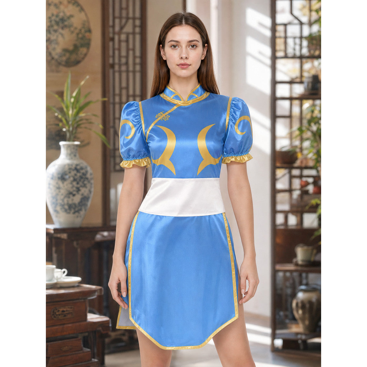 Chun-Li Cosplay Dress, Chinese Style