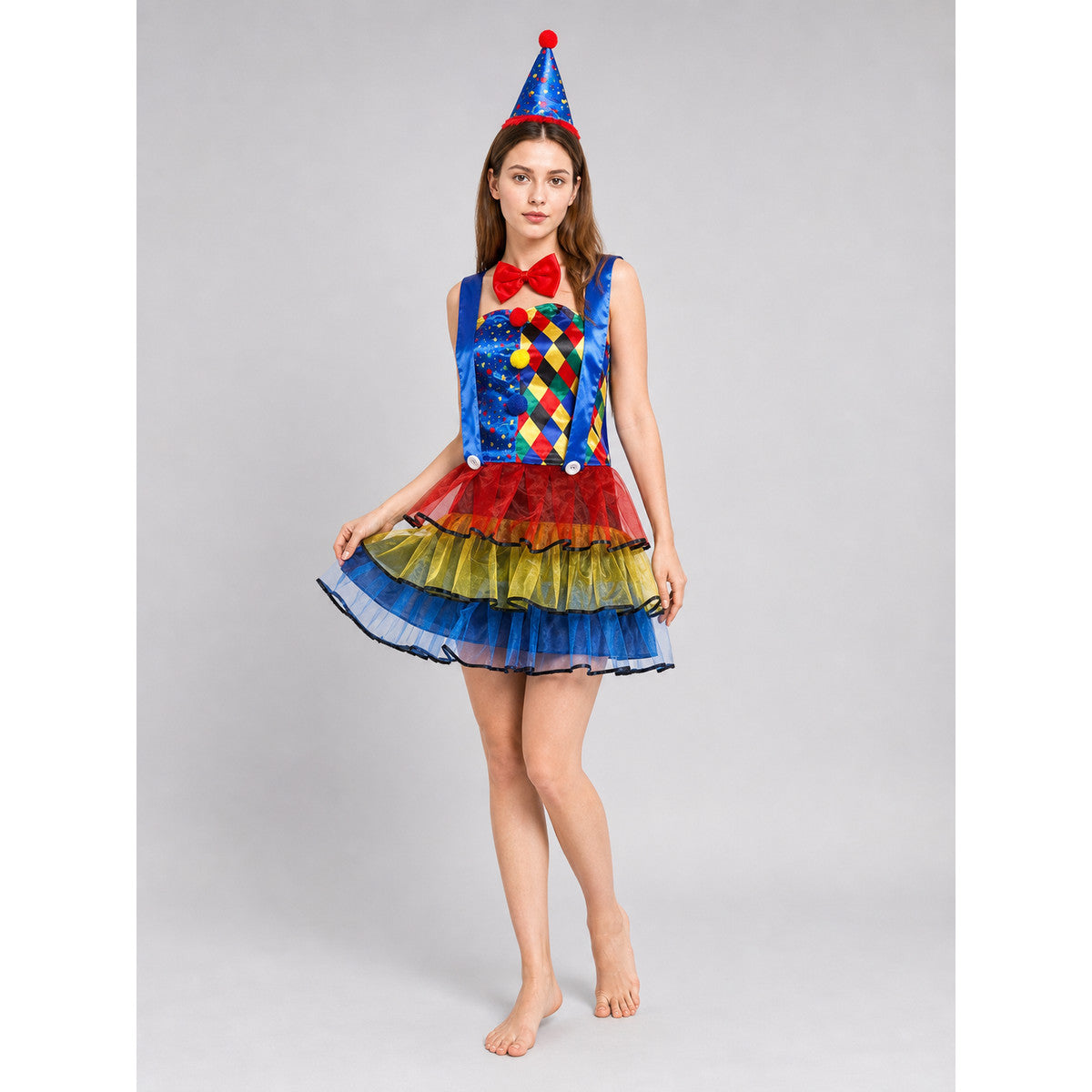 Clown Costume with a Full Skirt and Hat lifestyle