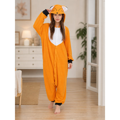 Fox Kigurumi with Hood — Party Costume lifestyle view