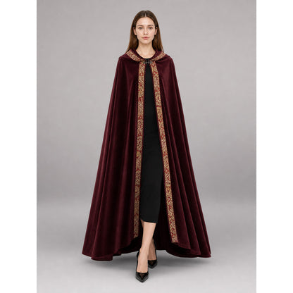 Burgundy Carnival Cloak with Hood occasion guide