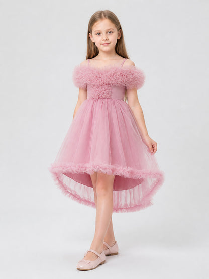 Girls’ Princess Dress with Straps and a Full Skirt product detail