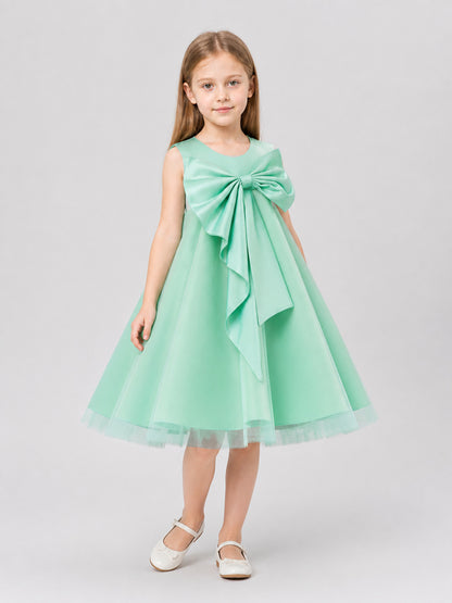 Tutu Dress with Satin Bow for a Flower Girl