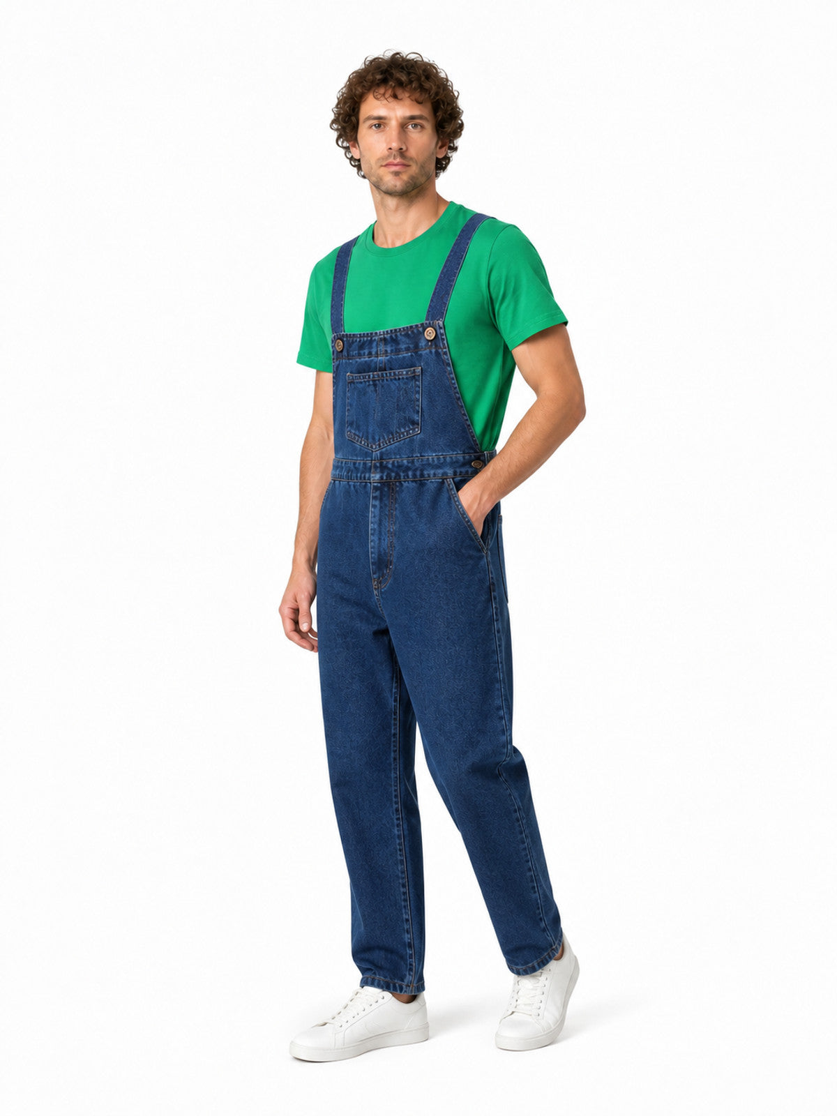 Set: Green T-Shirt and Blue Bib Pants product detail