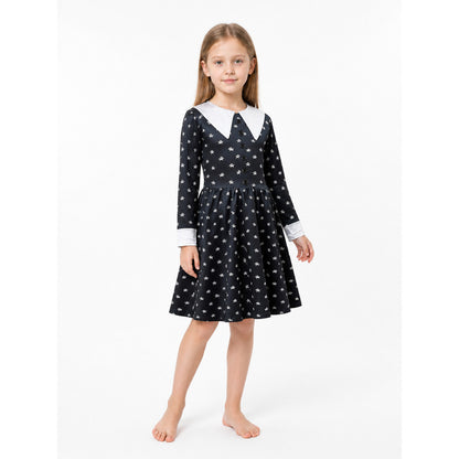 Children's Halloween Dress with Skull Print Costume Dresses detail