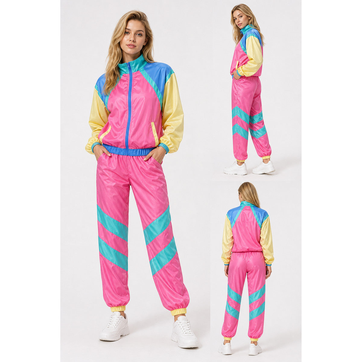 Women's Retro Disco Costume: Jacket and Pants lifestyle view