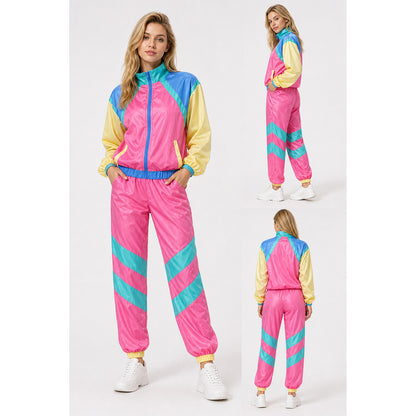 Women's Retro Disco Costume: Jacket and Pants lifestyle view