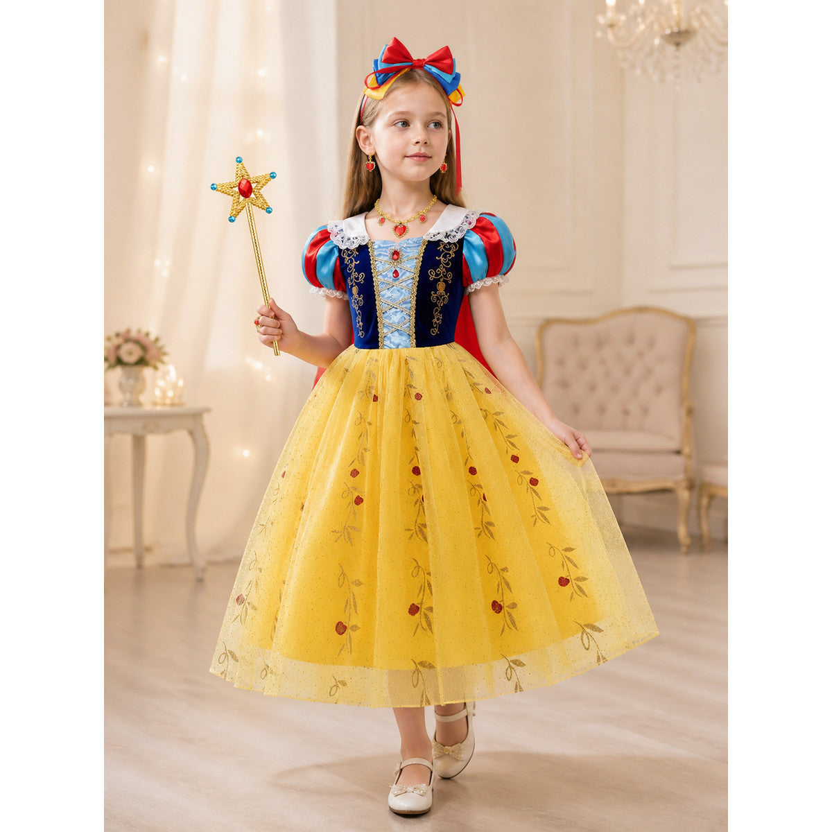 Halloween Princess Costume with Cape