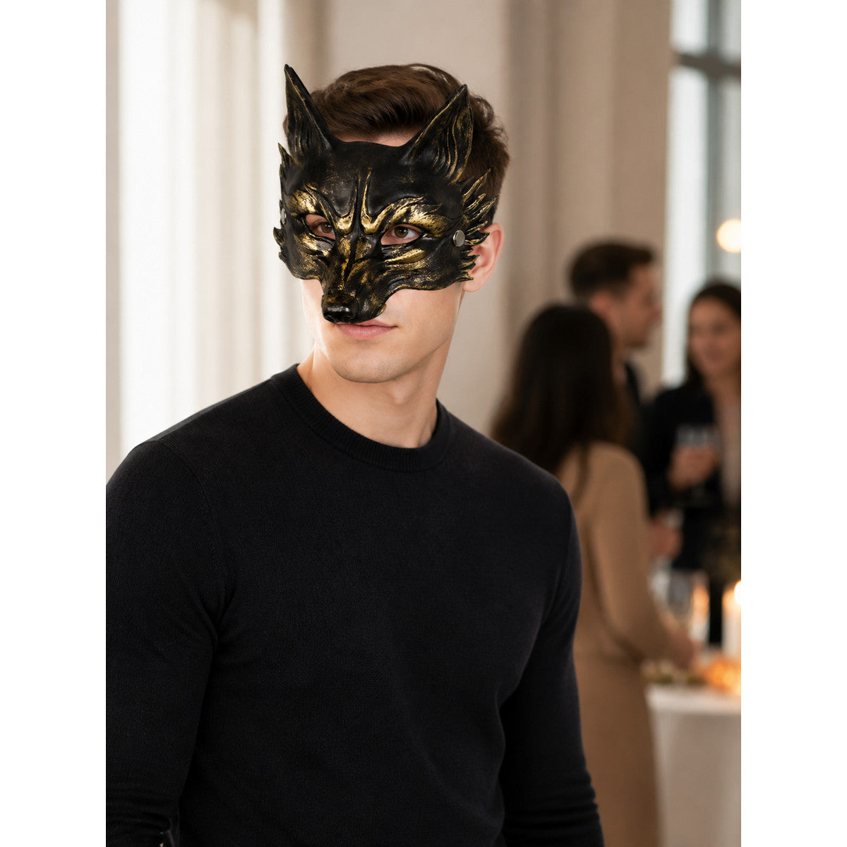 Halloween Carnival Headwear with Ears and Face lifestyle view
