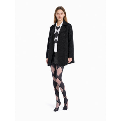 Costume Set with Coat, Blouse, Skirt, and Diamond-Pattern Knee-High Socks Costumes detail