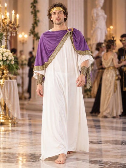 Ancient-Style Costume with Tunic and Cape