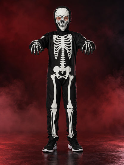 Kids' Glow-in-the-Dark Skeleton Costume