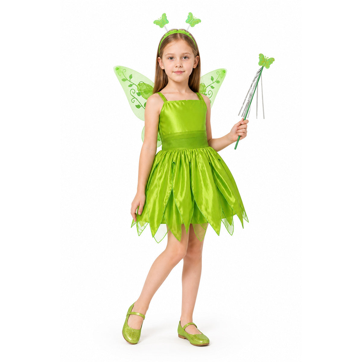 Children's Fairy Costume with Wings and Wand Costume Accessories detail