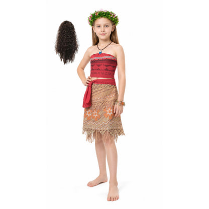 Children's Carnival Costume with a Top and Fringed Skirt Costumes detail