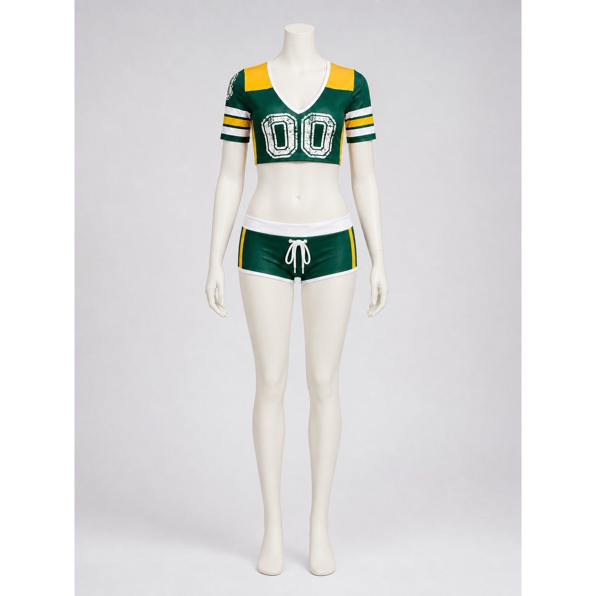 Sports set with a T-shirt and shorts featuring contrasting details