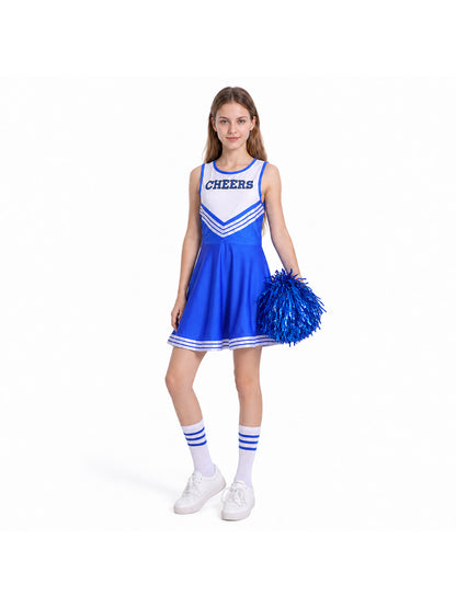 Sleeveless Children's Cheerleading Dress with CHEERS Costume Dresses detail
