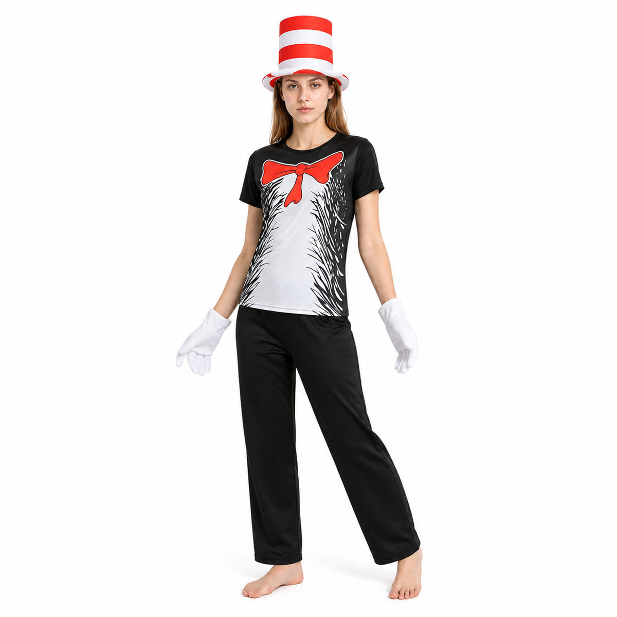 The Cat in the Hat Cosplay Costume Set Costume Headwear detail