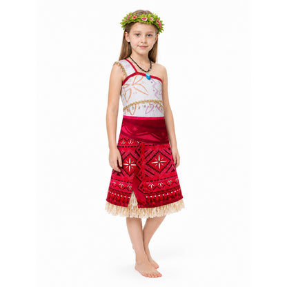 Costume Dress with Ethnic Pattern and Fringe Costume Dresses detail