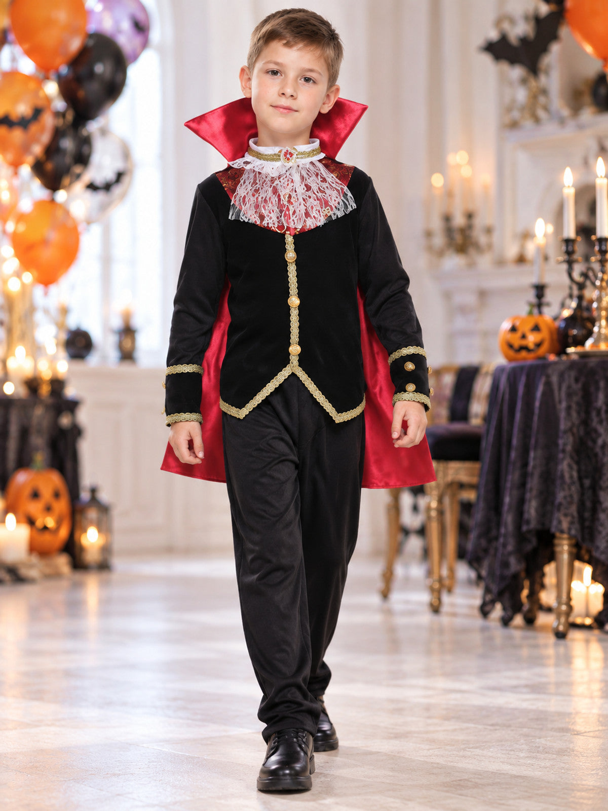 Vampire Costume with Red Cape lifestyle view