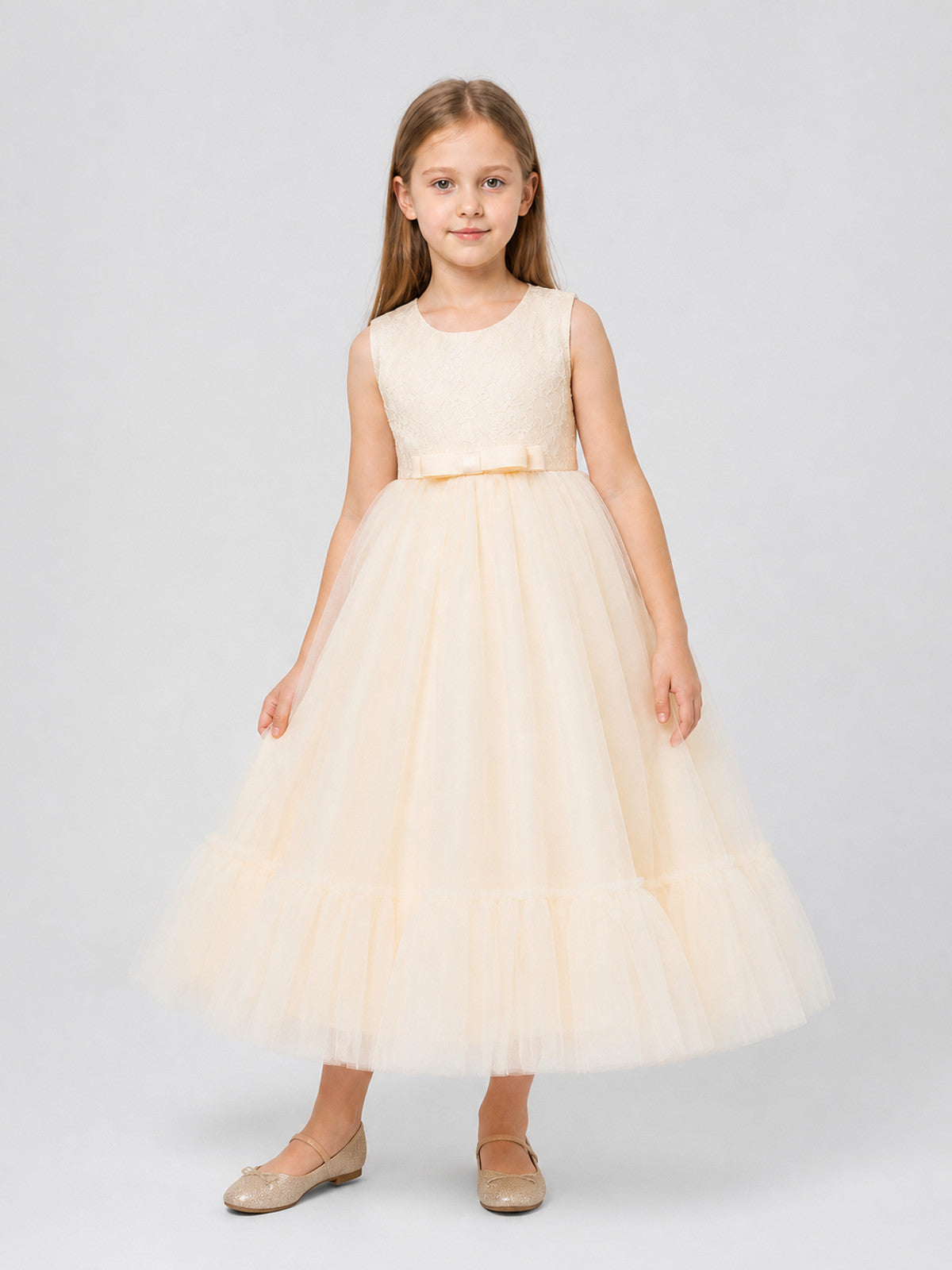 Full Princess Dress with Lace LP-332 for Performances
