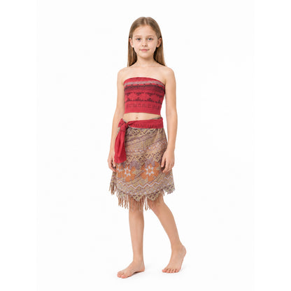 Moana Carnival Costume, Two-Piece, with Fringe Costumes detail