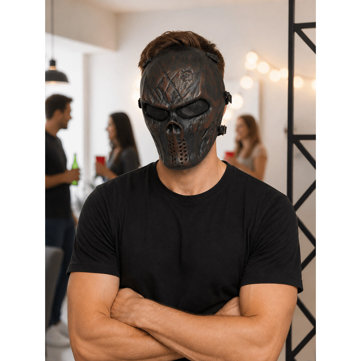 Carnival Skull Mask for Halloween and Cosplay lifestyle view