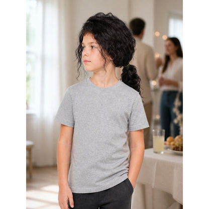 Black Long Curly Cosplay Wig with Low Ponytail lifestyle view