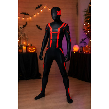 Halloween Cosplay Costume Jumpsuit with Hood lifestyle